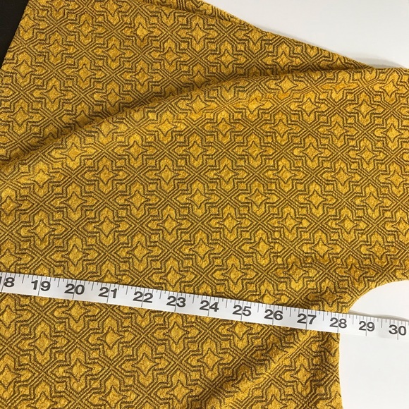 Lularoe Lindsay Yellow Metallic Cardigan Medium - Picture 4 of 6